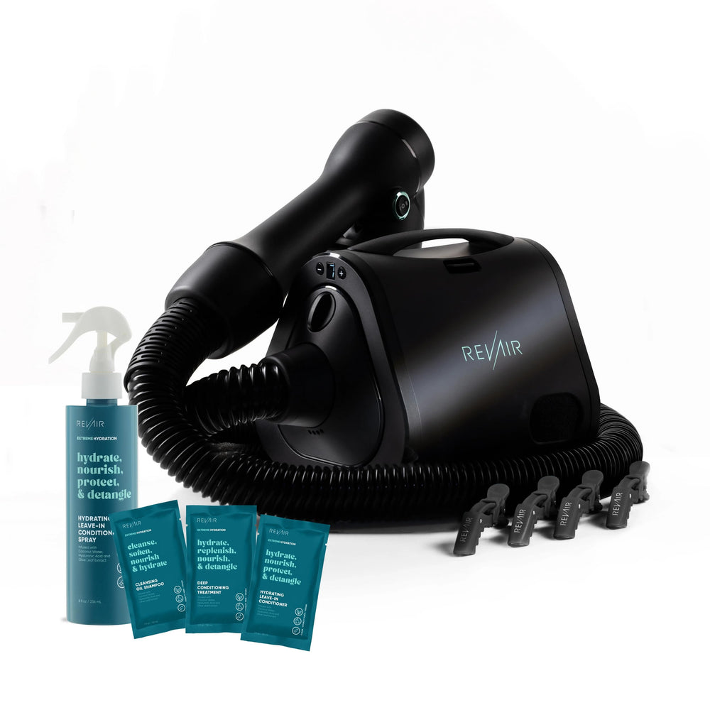 REVAIR reverse-air-dryer-wand delivers gentle root-to-tip drying and smoothing.