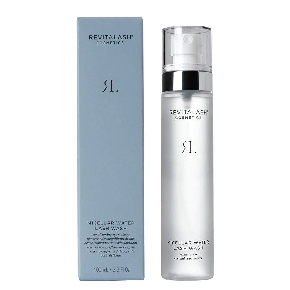 RevitaLash close-up of clear micellar texture highlighting gentle, residue-free cleansing