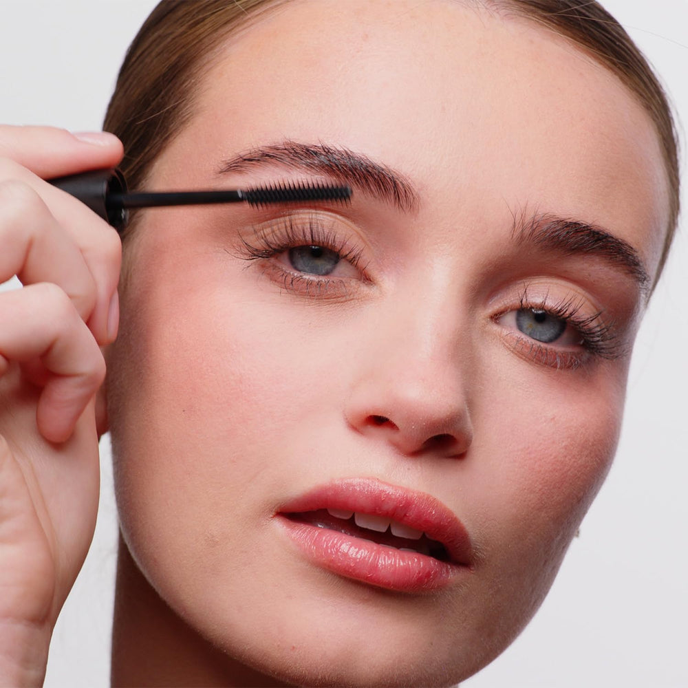 RevitaLash applied on model demonstrating long, glossy lashes and smudge resistance
