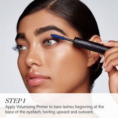 RevitaLash mascara brush detail emphasizing volumizing bristles for lift