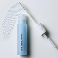 RevitaLash masque on bathroom shelf suggesting easy routine
