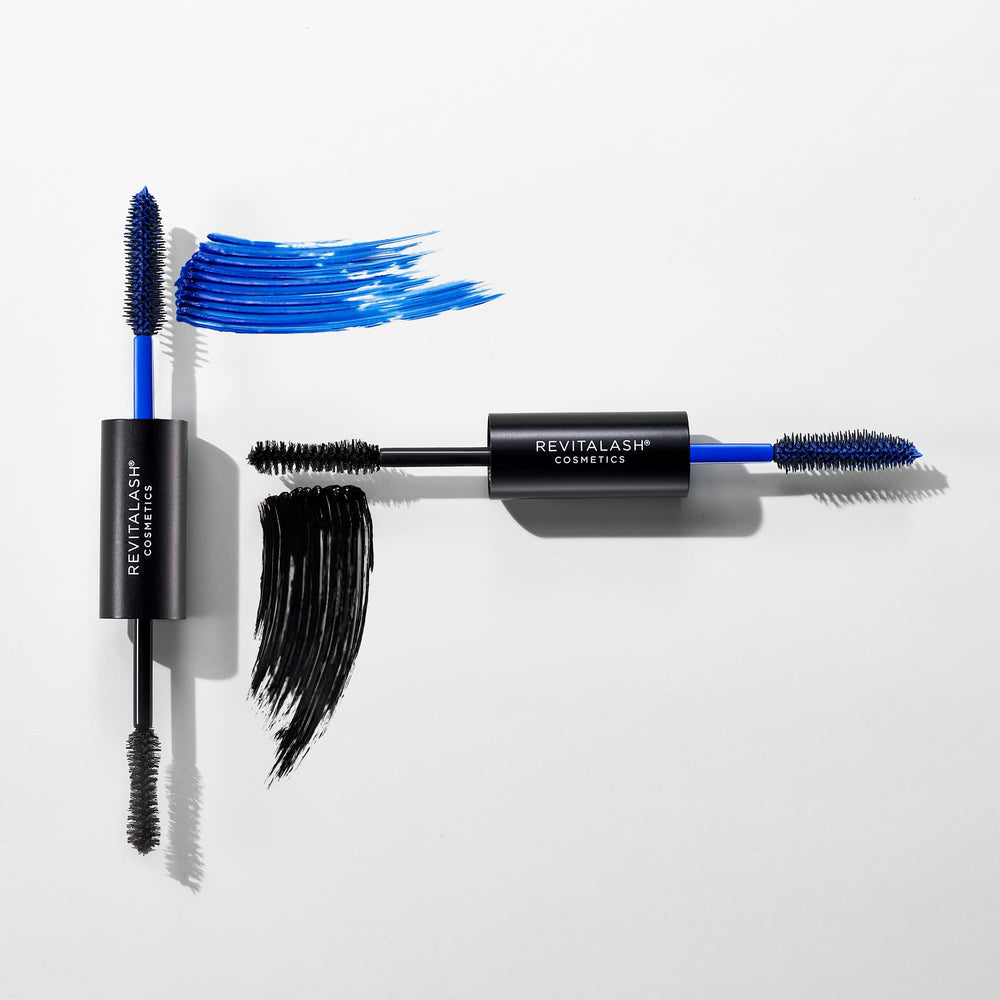 RevitaLash tube staged on vanity highlighting everyday cosmetic convenience