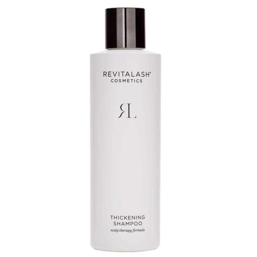 RevitaLash front bottle showing product and benefit of fuller-looking hair