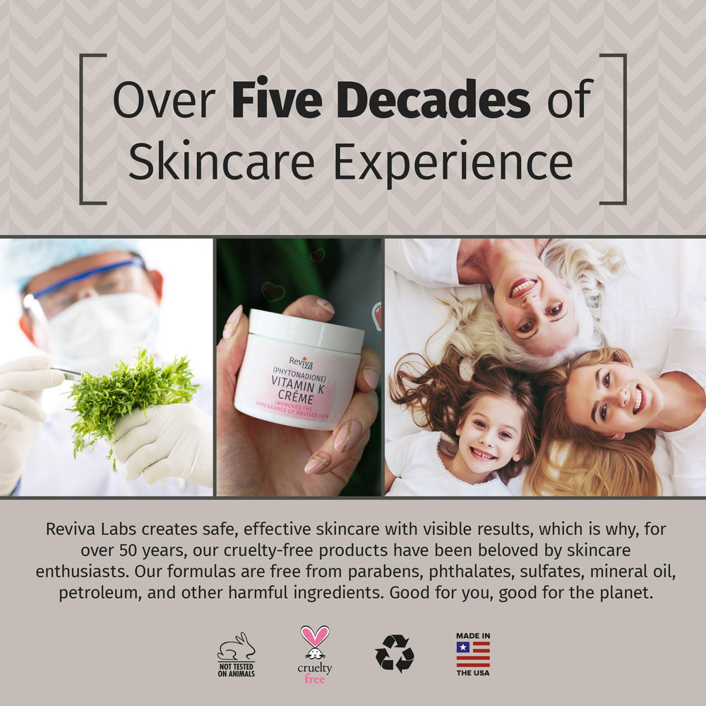 Reviva Labs Vitamin K Creme 2oz packaging ready for routine