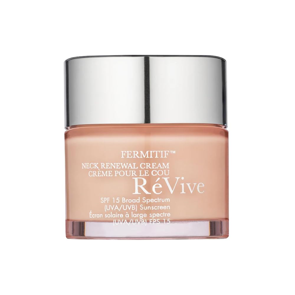 RéVive Fermitif neck renewal cream jar closeup highlighting rich hydration for neck