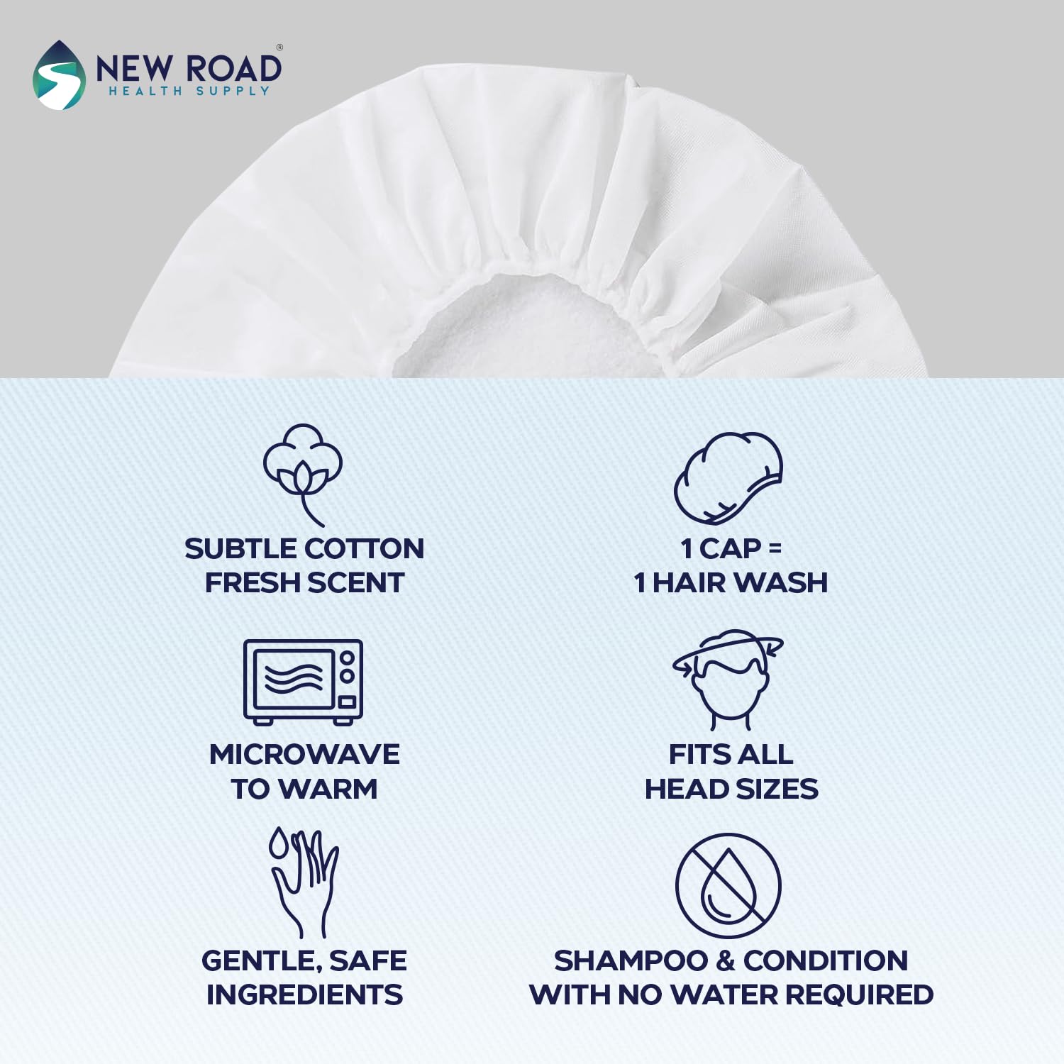 Revive Rinse-Free Shampoo Cap microwaved for quick activation