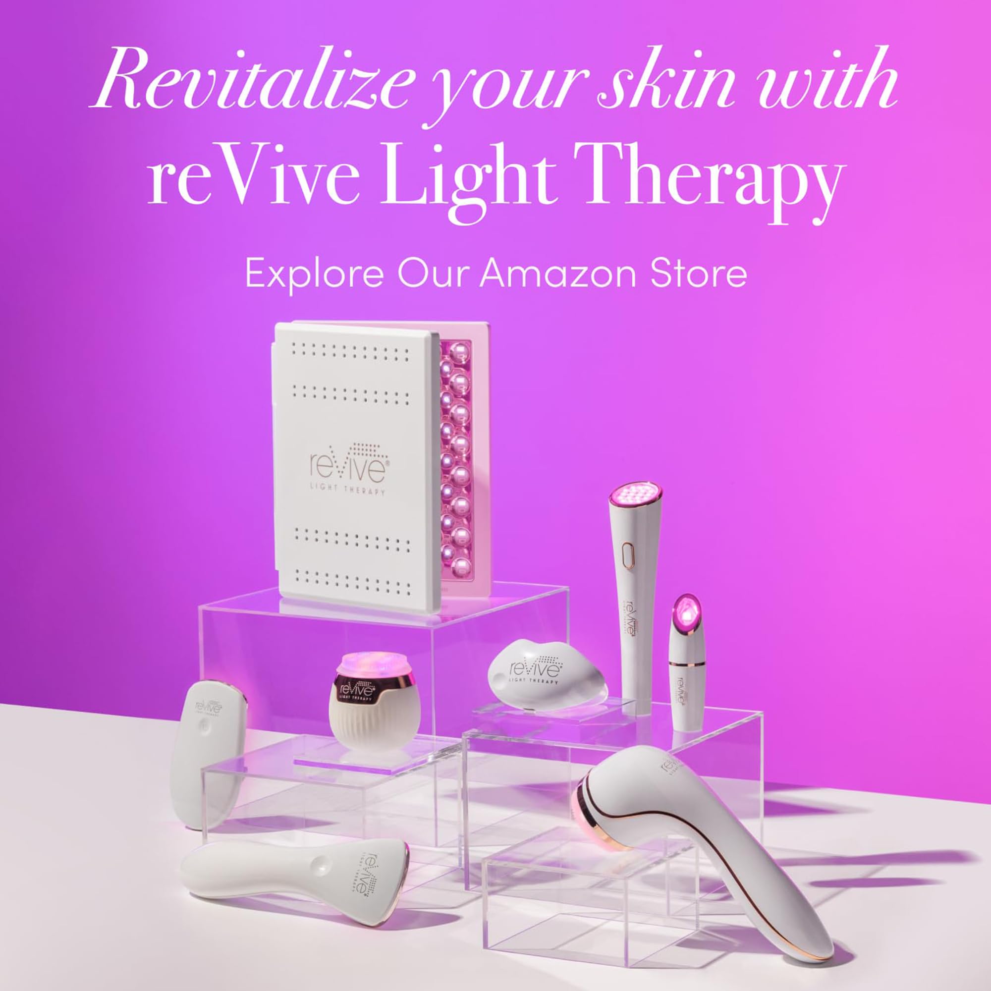 Revive Lux Soniqué Mini in use on cheek demonstrates at home skincare workflow