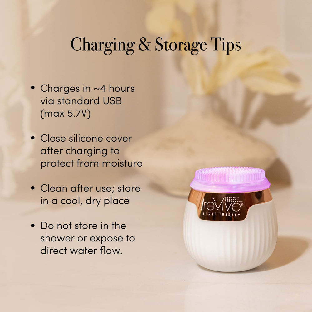 Revive Lux Soniqué Mini IPX6 water resistance suited for bathroom use