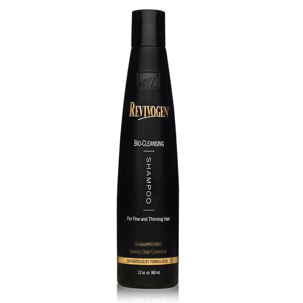 Revivogen MD Bio-Cleansing Shampoo bottle for daily scalp cleanse.