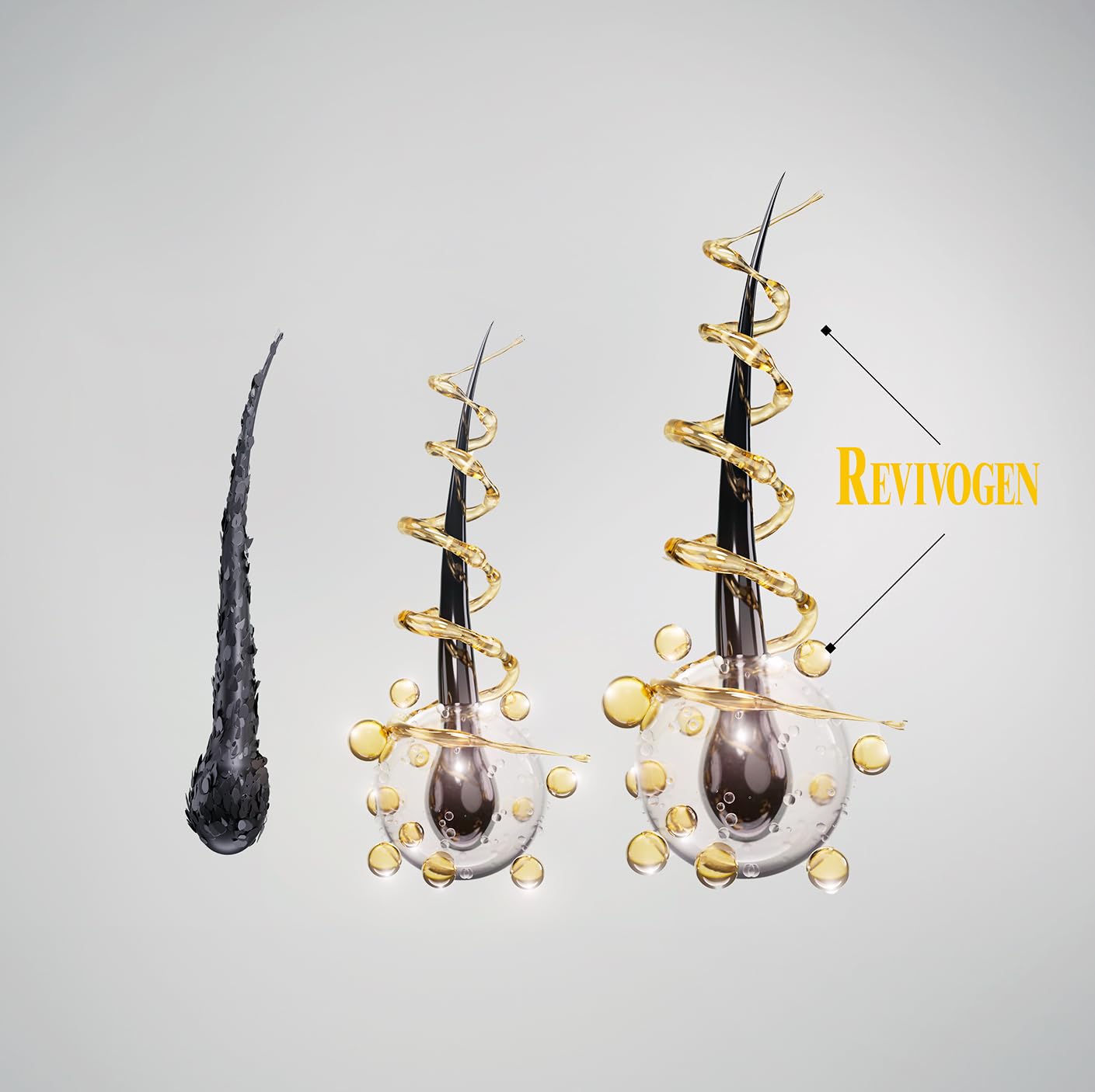 Revivogen MD deluxe duo label closeup emphasizing color-treated hair safety