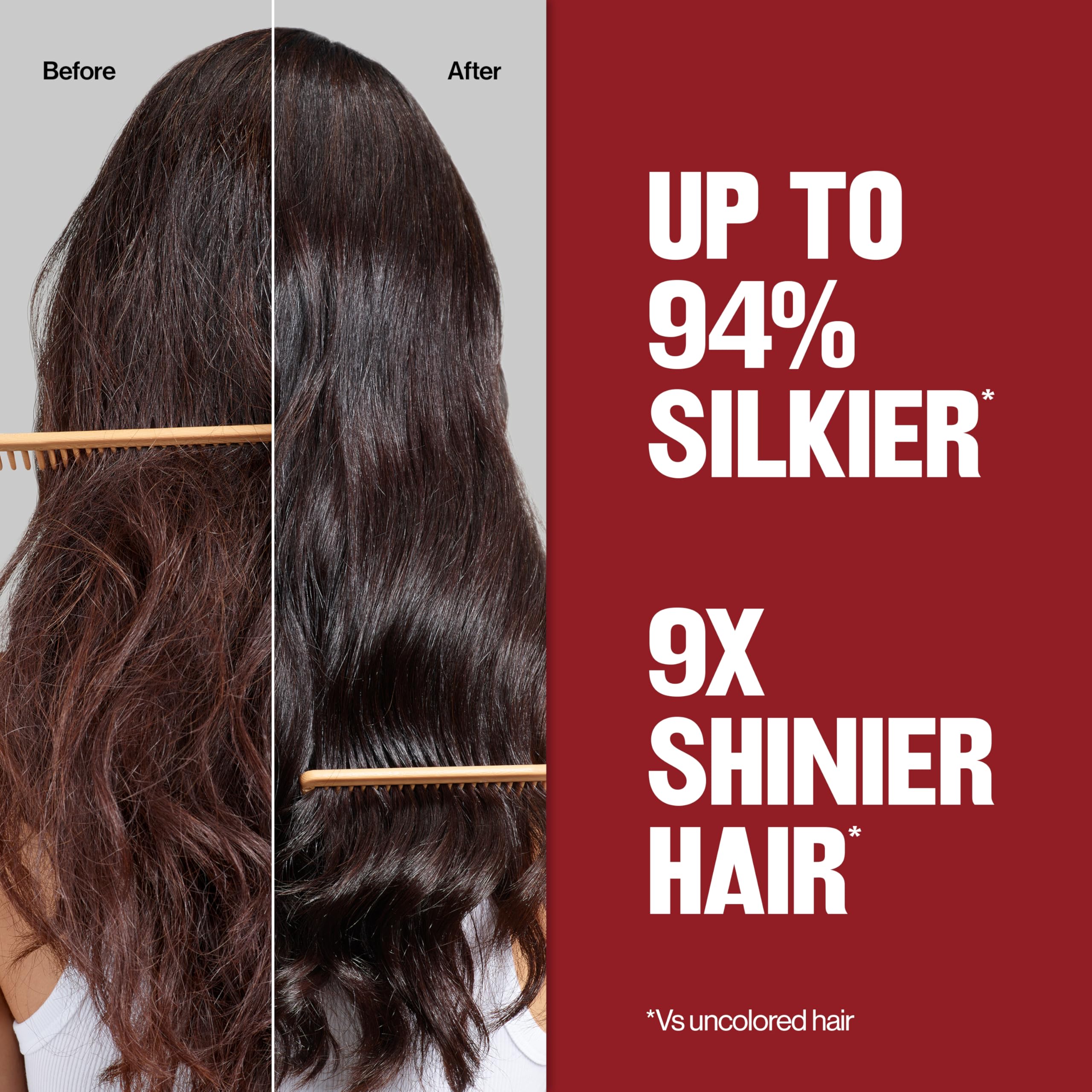 Revlon ColorSilk 20 Brown Black swatches reveal rich natural tone.