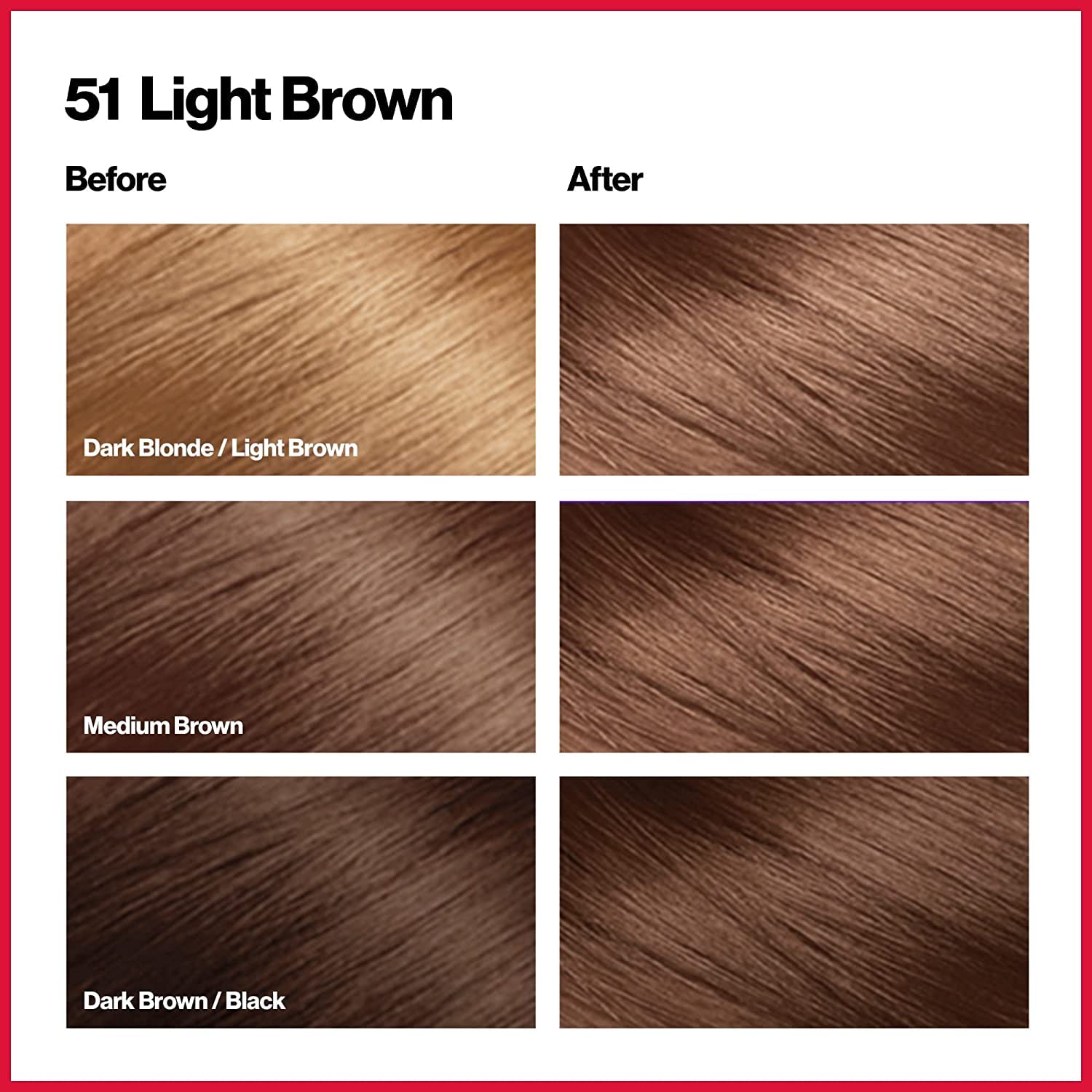 Revlon Colorsilk 51 Light Brown gloves enabling clean, mess-free at-home dye