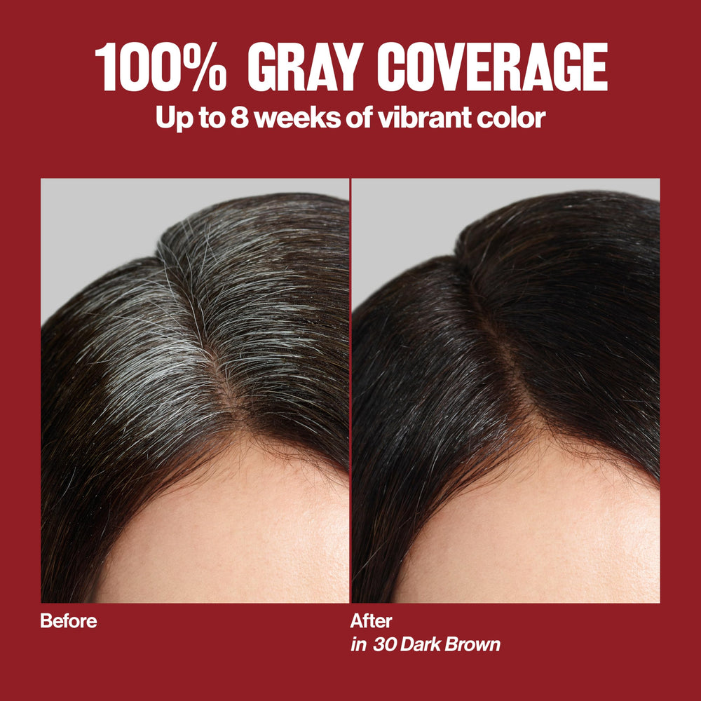 Revlon ColorSilk box close-up emphasizes shade richness and packaging value.