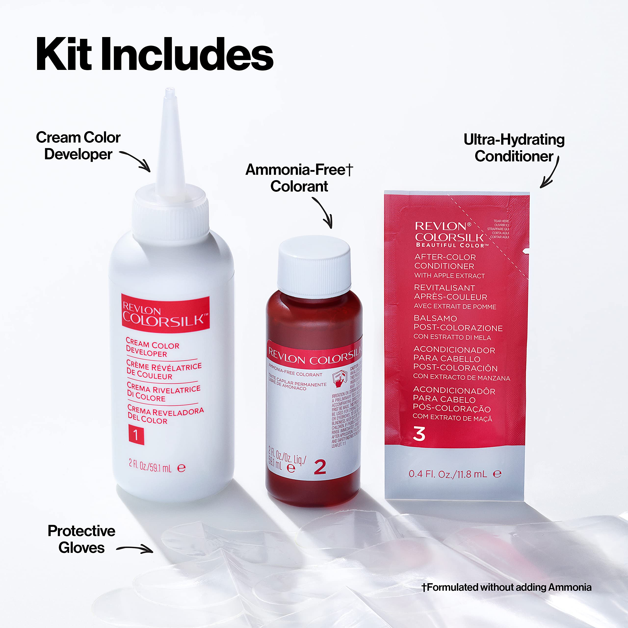 Revlon ColorSilk no mess non drip kit in use for tidy application