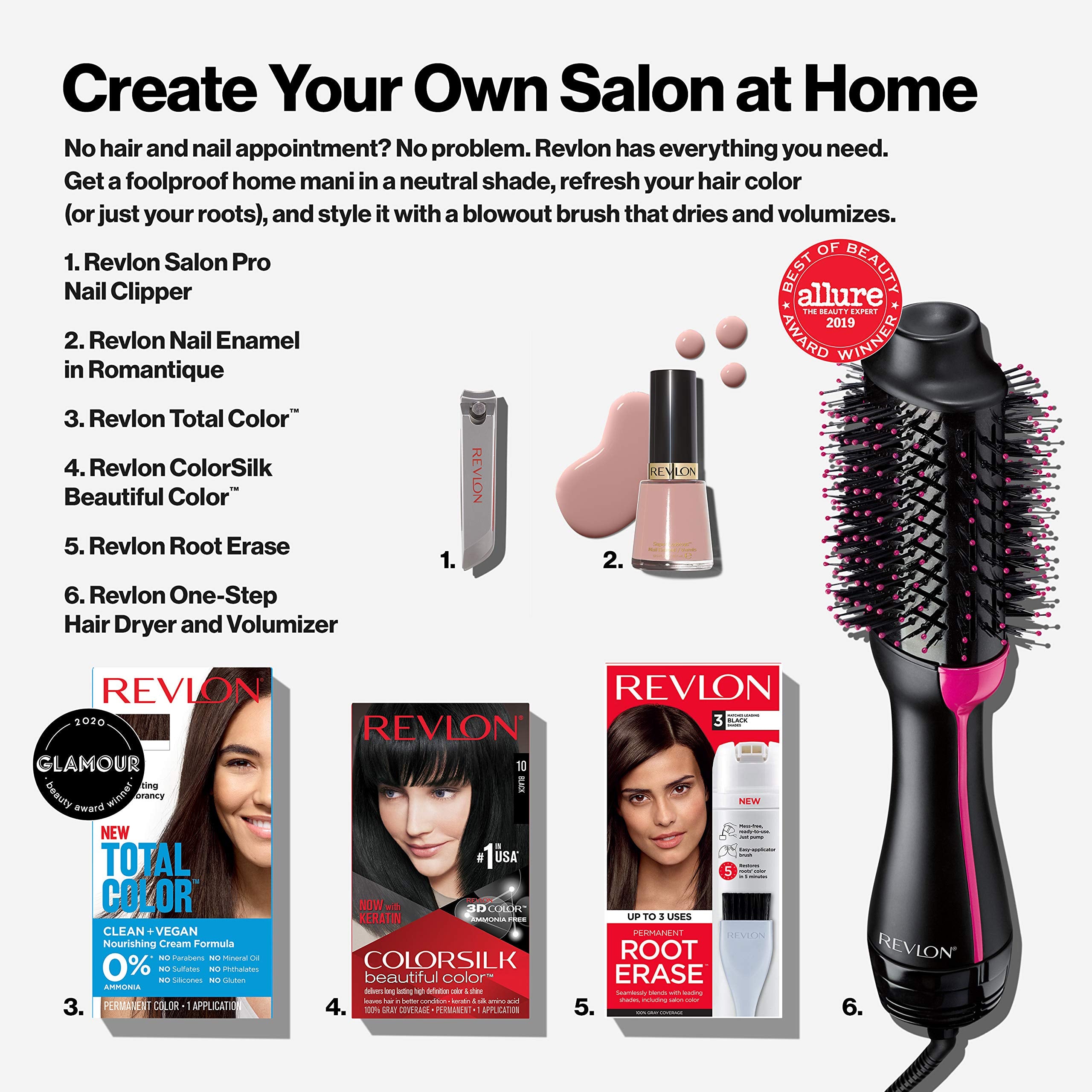 Revlon Colorsilk packaging and instructions with simple, safe usage steps