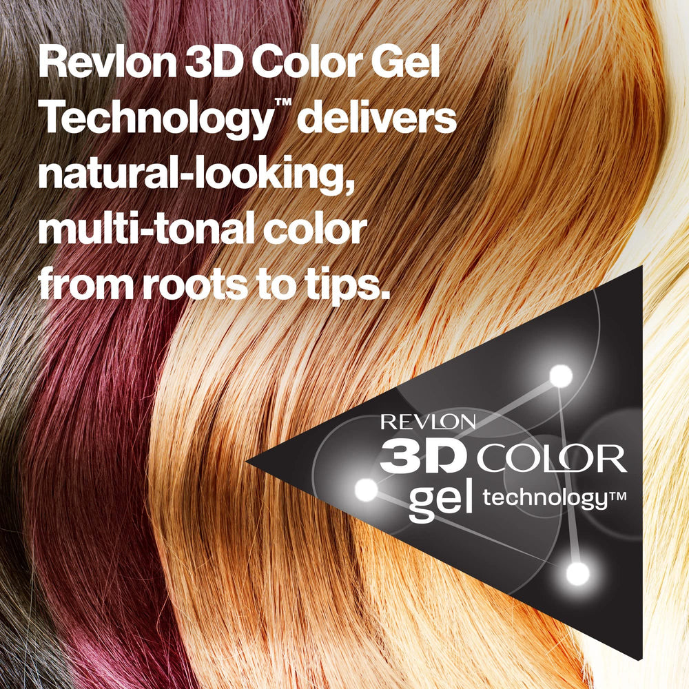 Revlon ColorSilk packaging close-up highlighting shade 20 Brown Black label.