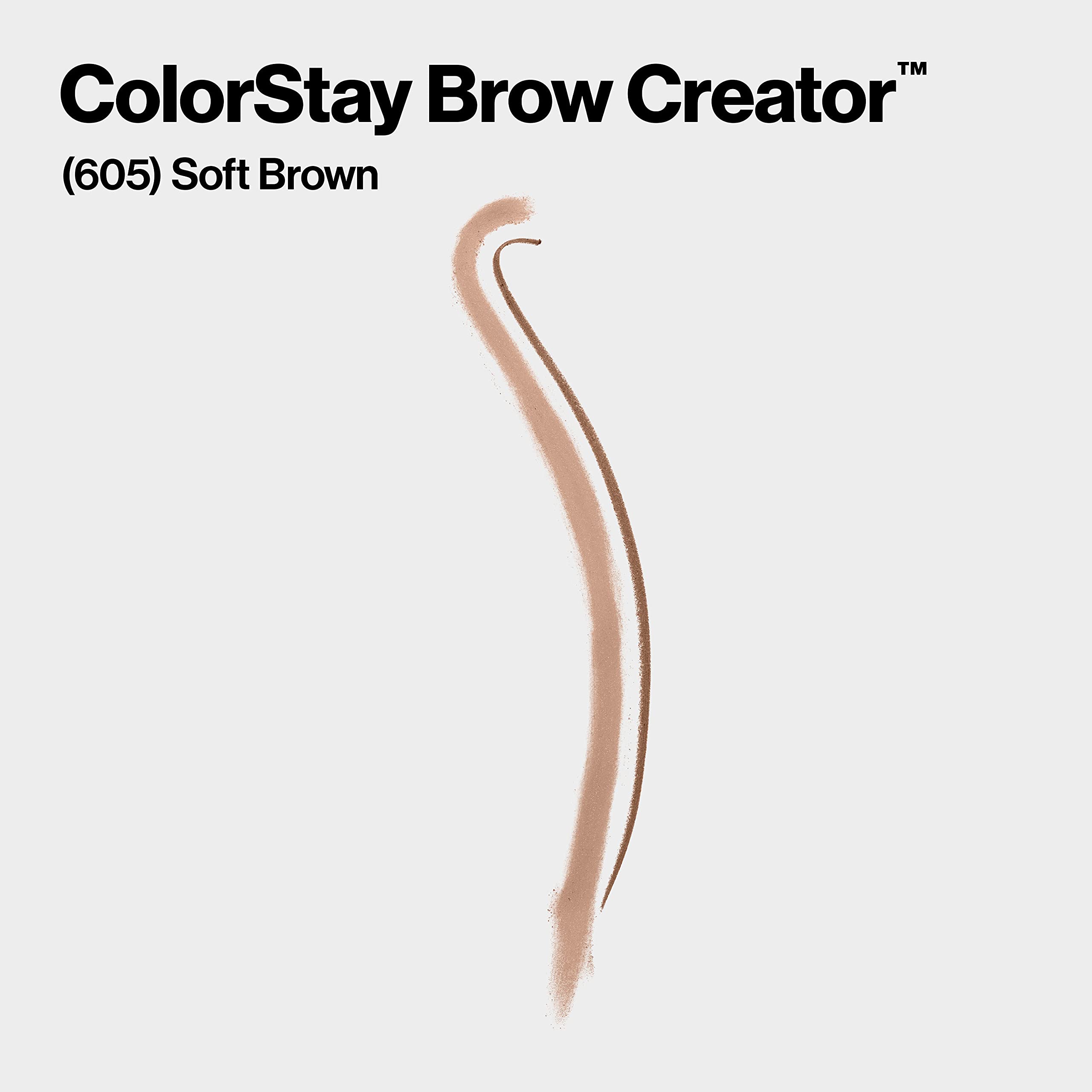 Revlon ColorStay Brow Creator hair-like strokes demonstrate easy brow filling.