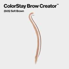 Revlon ColorStay Brow Creator hair-like strokes demonstrate easy brow filling.