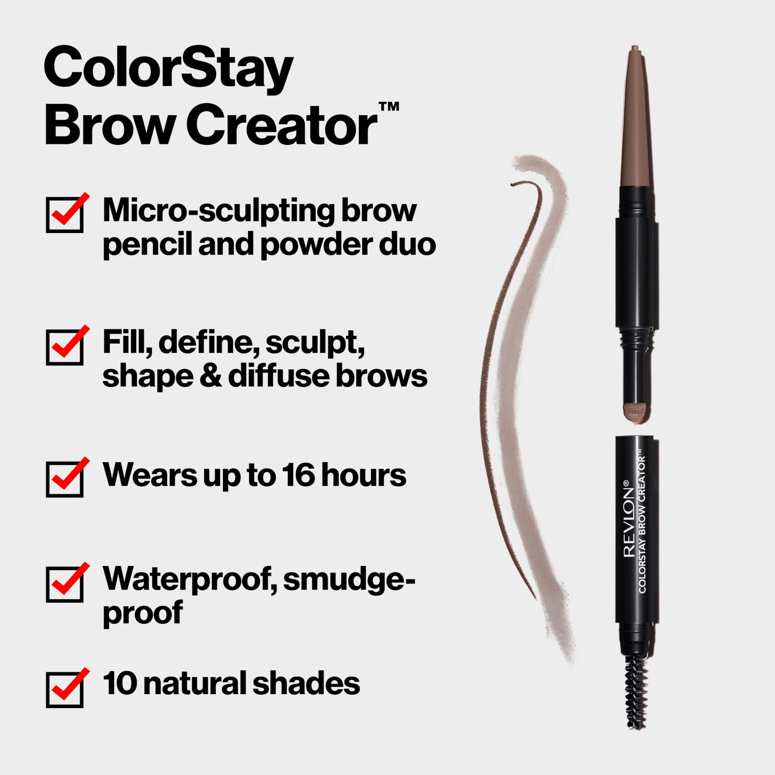 Revlon ColorStay Brow Creator spoolie brush for grooming and blending