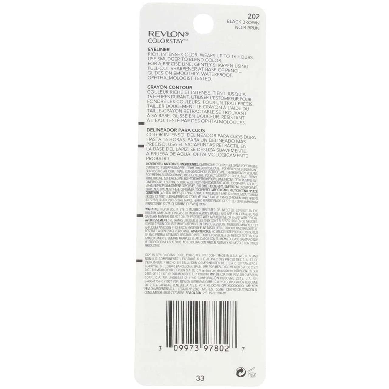 Delineador REVLON ColorStay SoftFlex con trazo fino y color intenso que dura