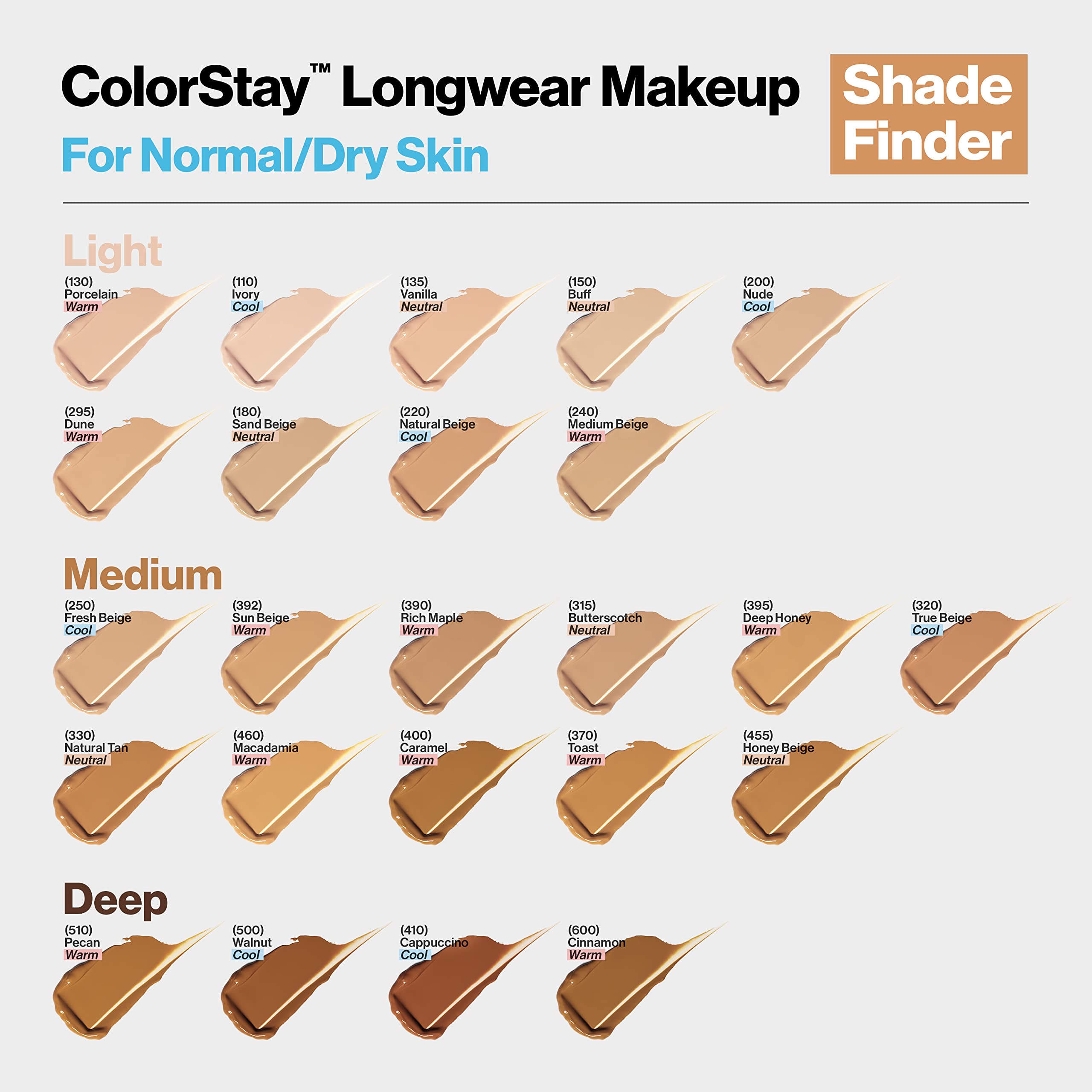 Revlon ColorStay foundation application with brush for smooth natural finish