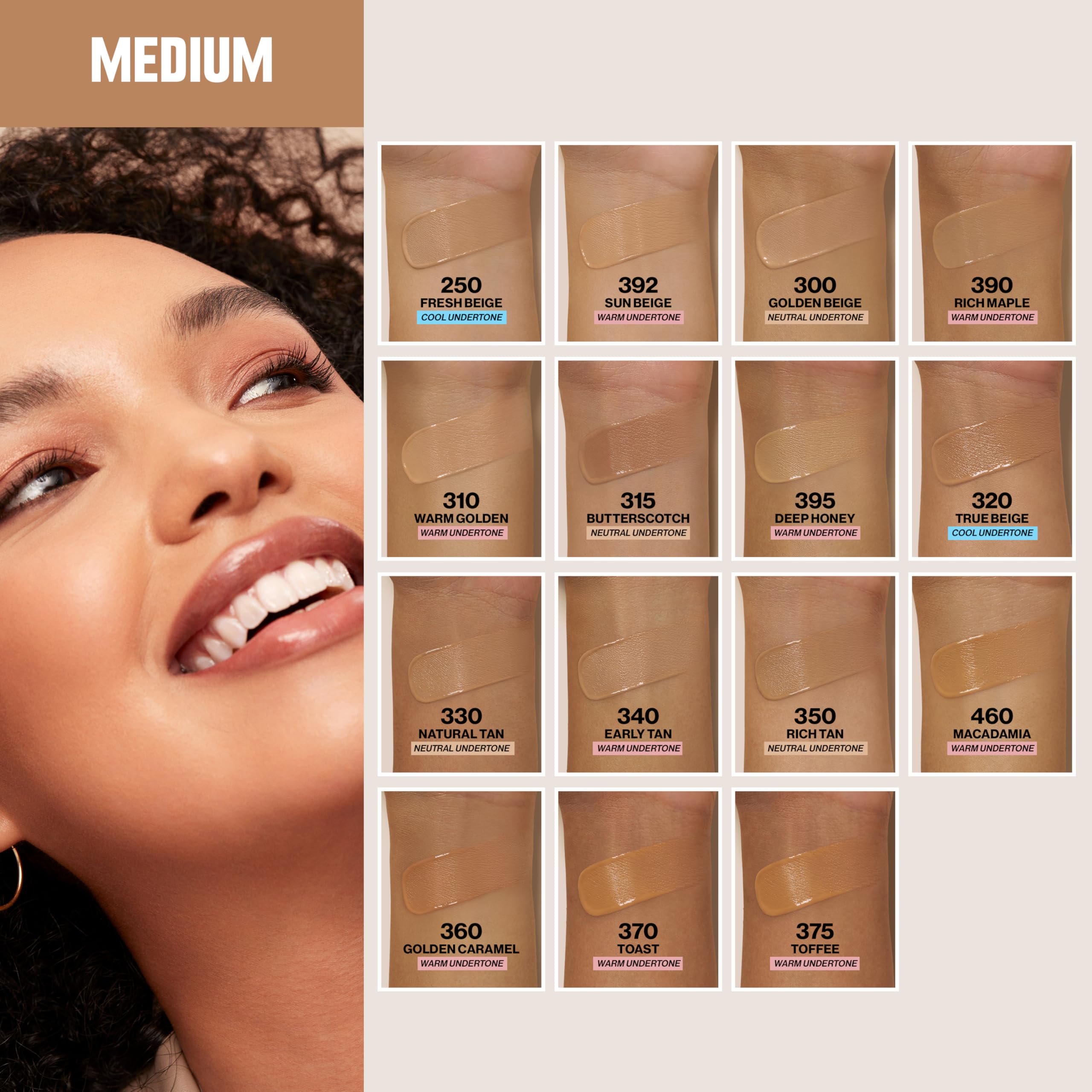 Revlon ColorStay application close-up demonstrates smooth fingertip blend
