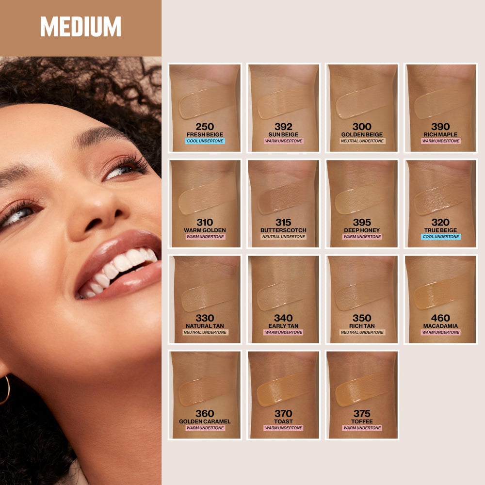 Revlon ColorStay application close-up demonstrates smooth fingertip blend