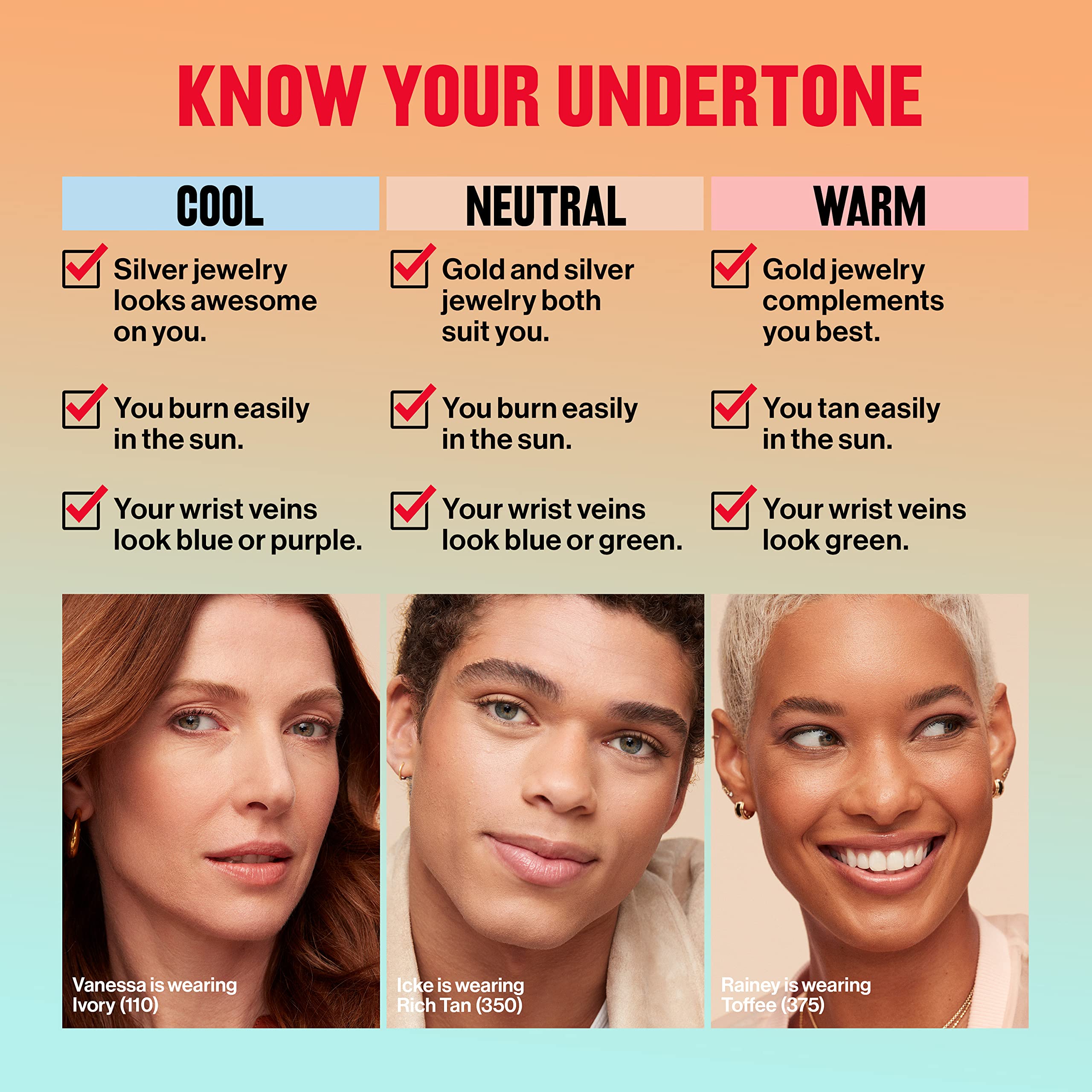 Revlon ColorStay close-up shows Hyaluronic Acid hydration glow