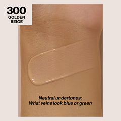 Close-up of matte finish texture achieved by Revlon ColorStay foundation.