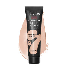 Revlon ColorStay Full Cover Ivory 110 tube swatch for full coverage