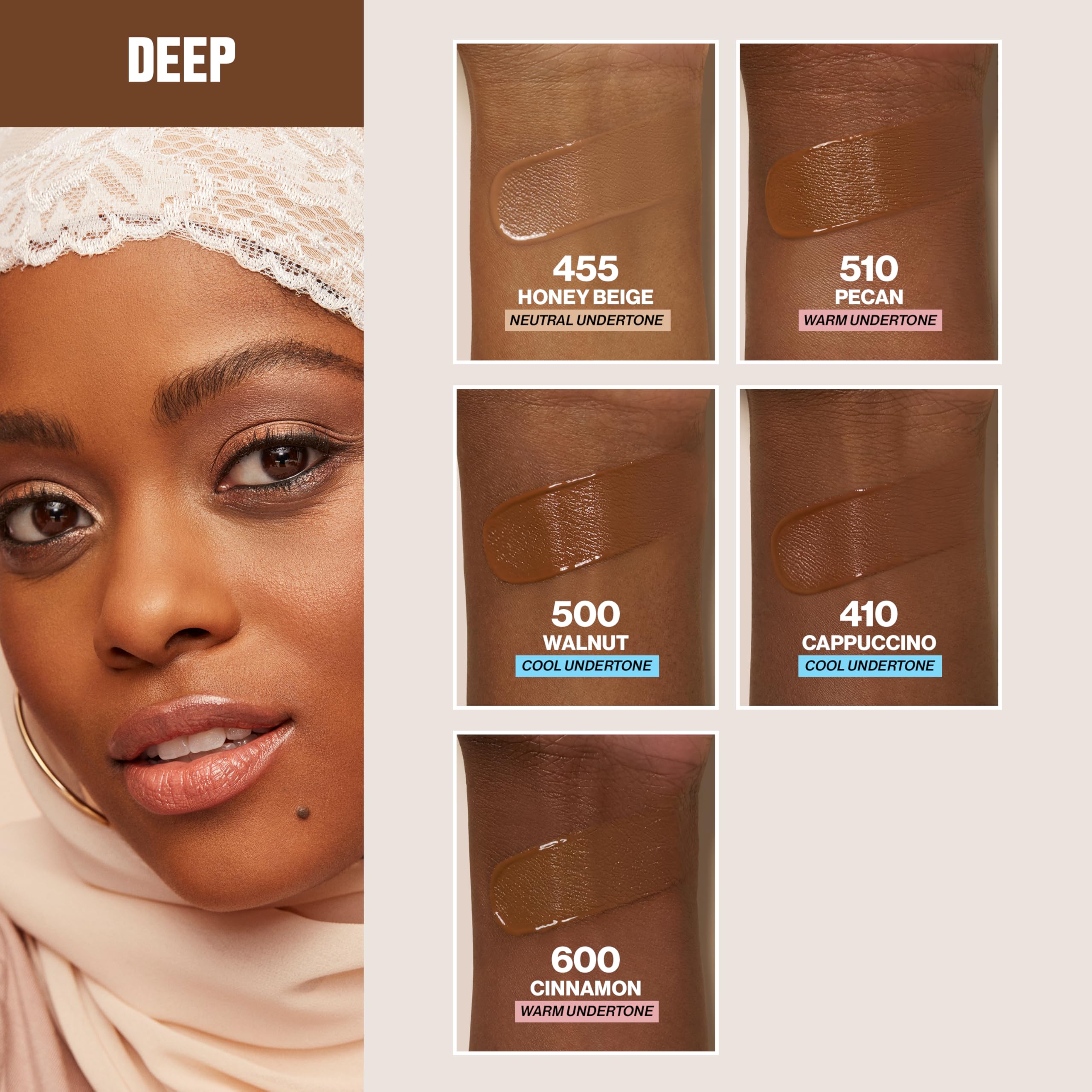 Revlon ColorStay heat-sweat-humidity resistance swatch shows durable wear in heat.