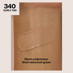 Revlon ColorStay longwear foundation SPF 15 label indicating sun protection in everyday makeup