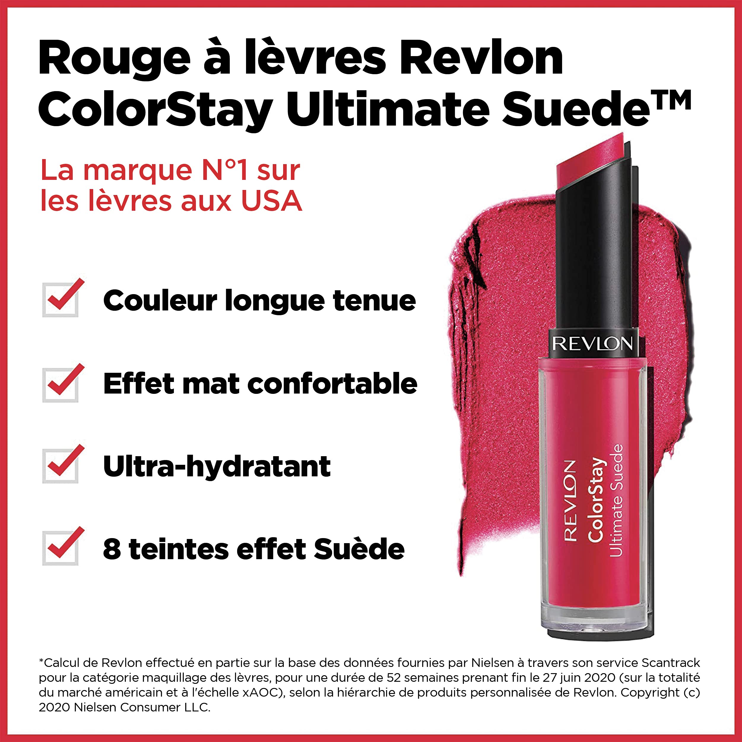 Revlon ColorStay longwear lip color remains true through meals.
