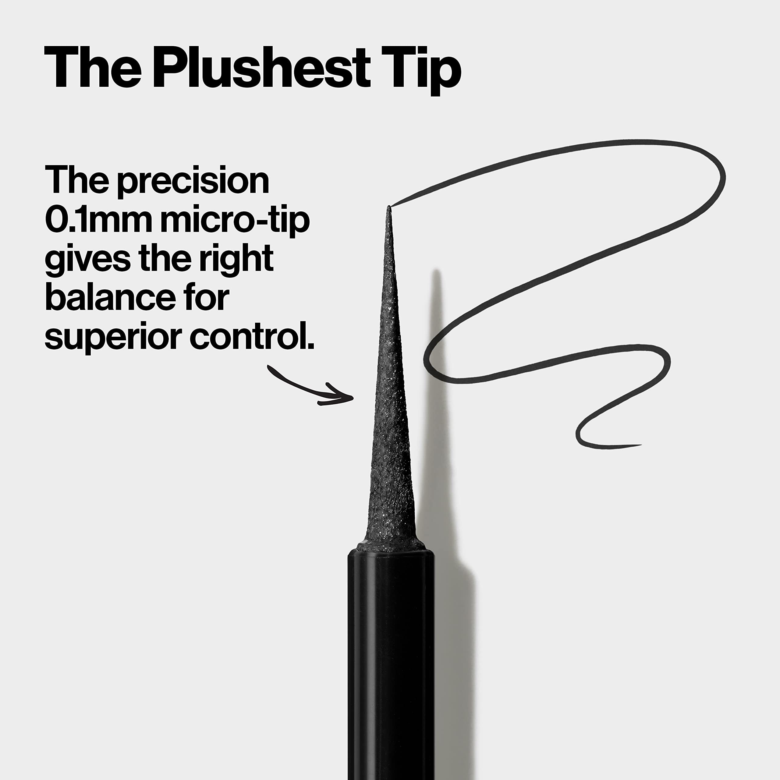 REVLON ColorStay Micro Easy Precision Liquid Eyeliner Blackout shade creates bold jet-black definition