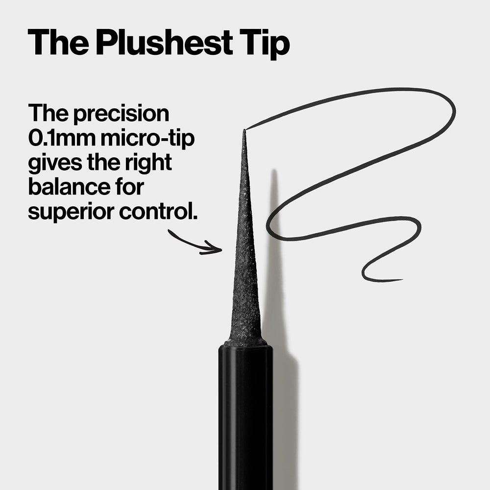 REVLON ColorStay Micro Easy Precision Liquid Eyeliner Blackout shade creates bold jet-black definition