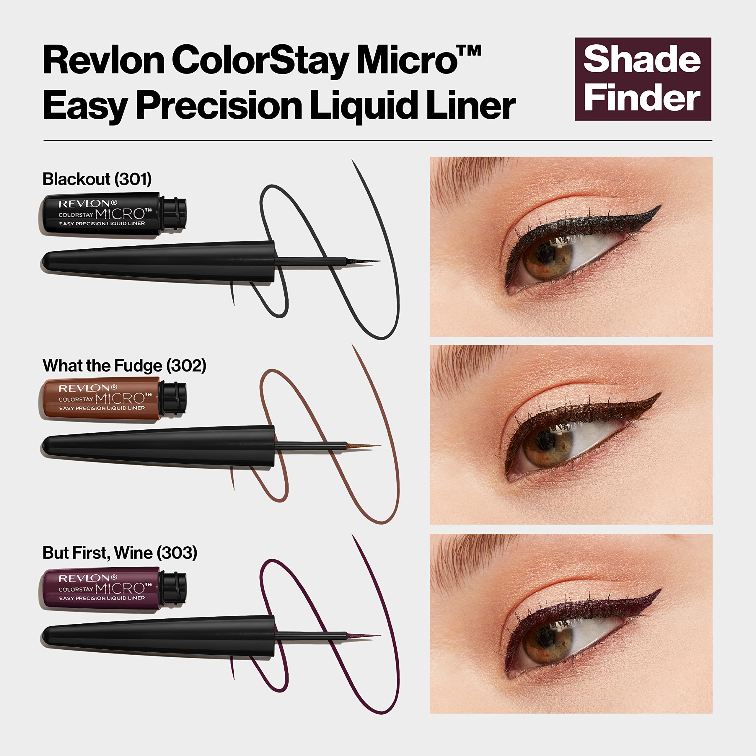 REVLON ColorStay Micro Easy Precision Liquid Eyeliner But First shade for smoky accents