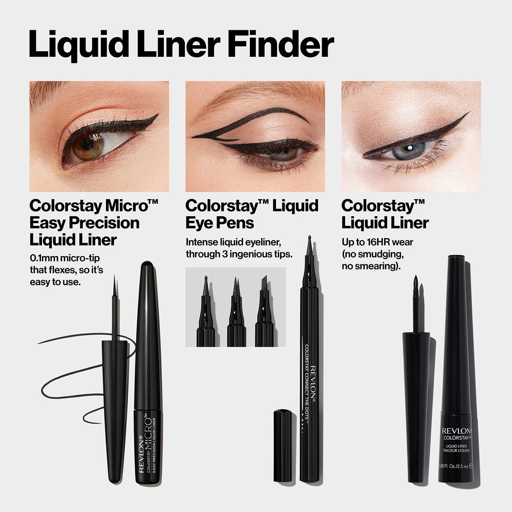 REVLON ColorStay Micro Easy Precision Liquid Eyeliner easy removal with soap and water