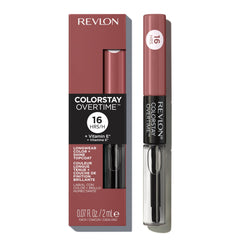 Revlon ColorStay Overtime Lipcolor clear gloss top coat close-up with vitamin E moisture.