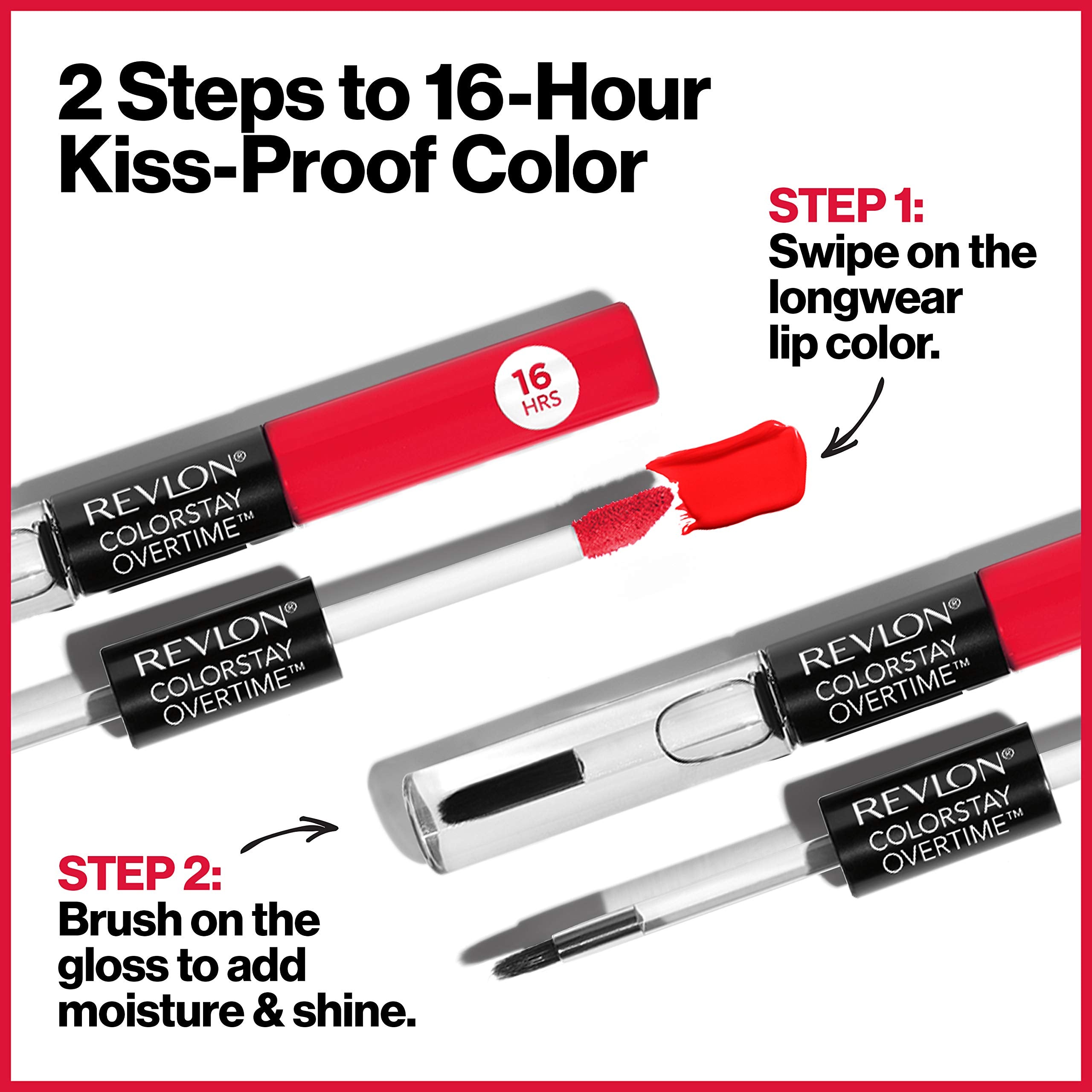 Revlon ColorStay Overtime Lip Color Stay Currant longwear glide ensures smooth, even application throughout the day