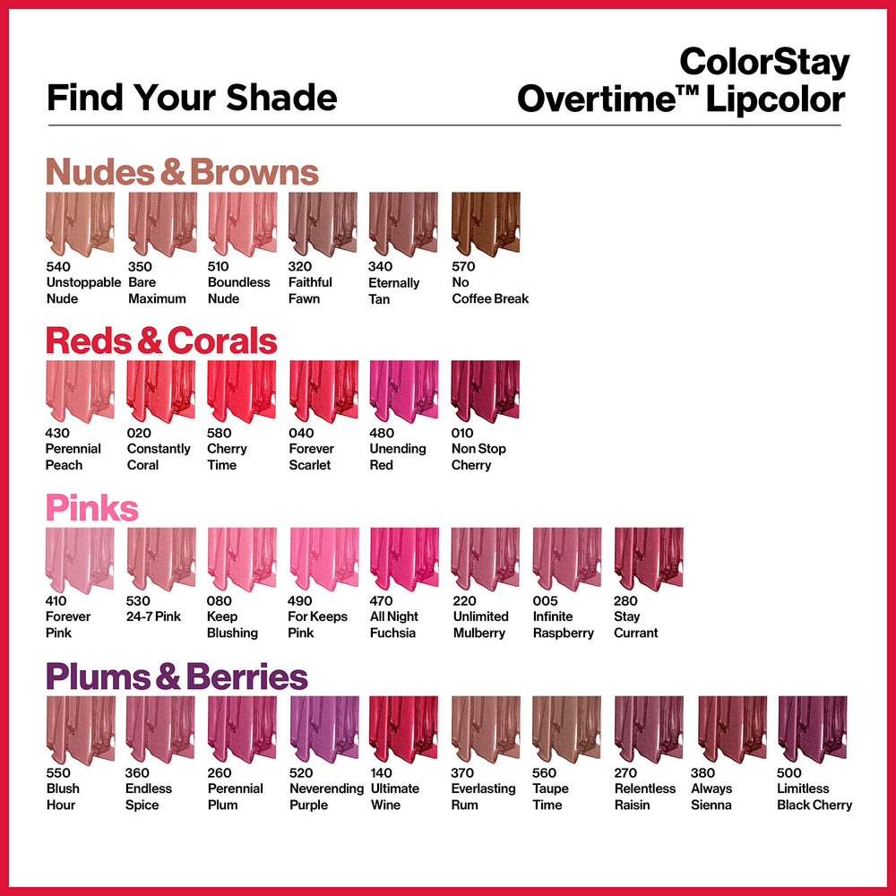 Revlon ColorStay Overtime Lip Color Stay Currant ombre look idea with gradual shade transition