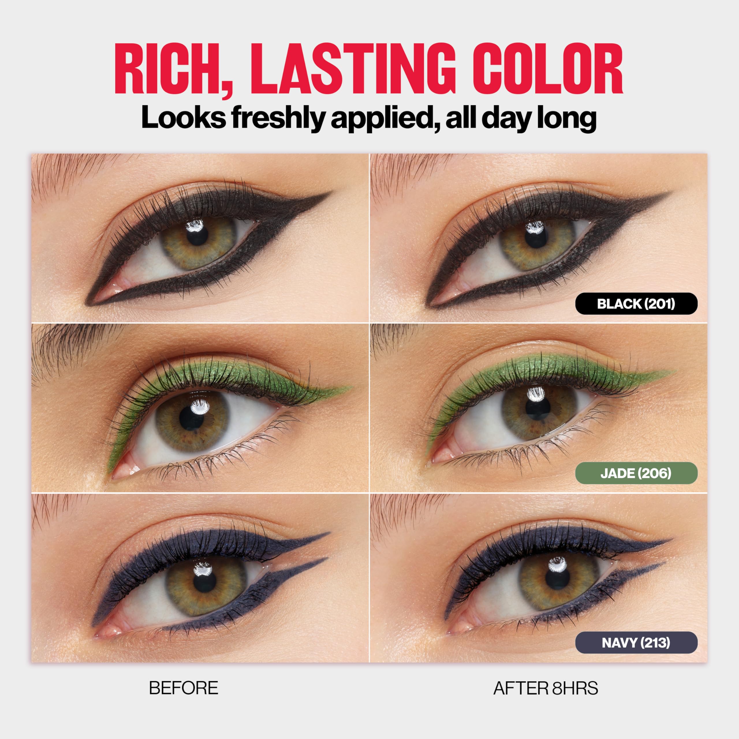 REVLON ColorStay Pencil showing up to 24-hour wear in daylight