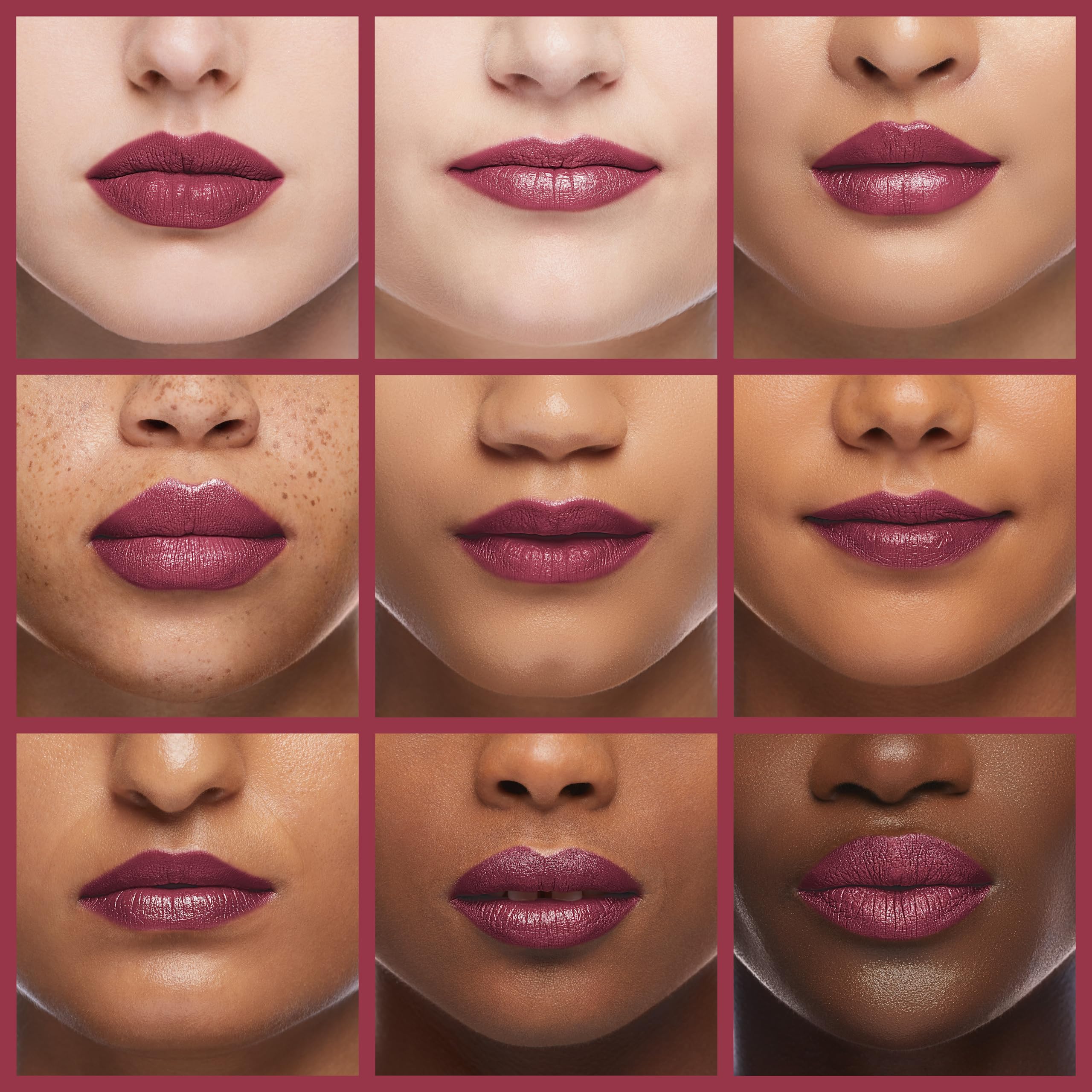 REVLON ColorStay satin finish closeup reveals velvety texture for comfortable wear.