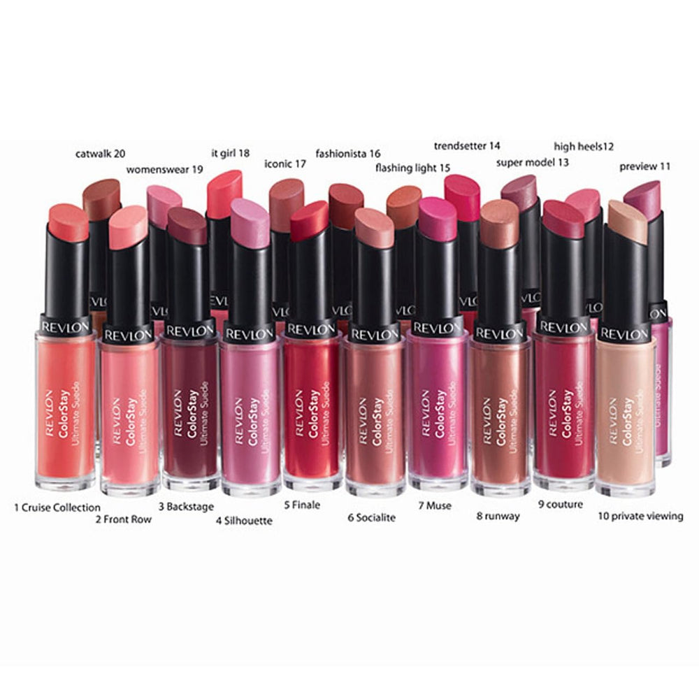 REVLON ColorStay Ultimate Suede 20 shades offer versatile, high-pigment color options