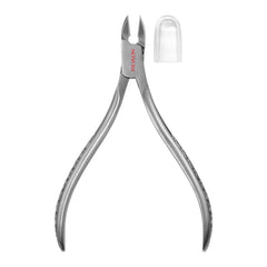 Revlon Cuticle Nipper stainless steel handle detail highlighting durable, long-lasting cutting performance