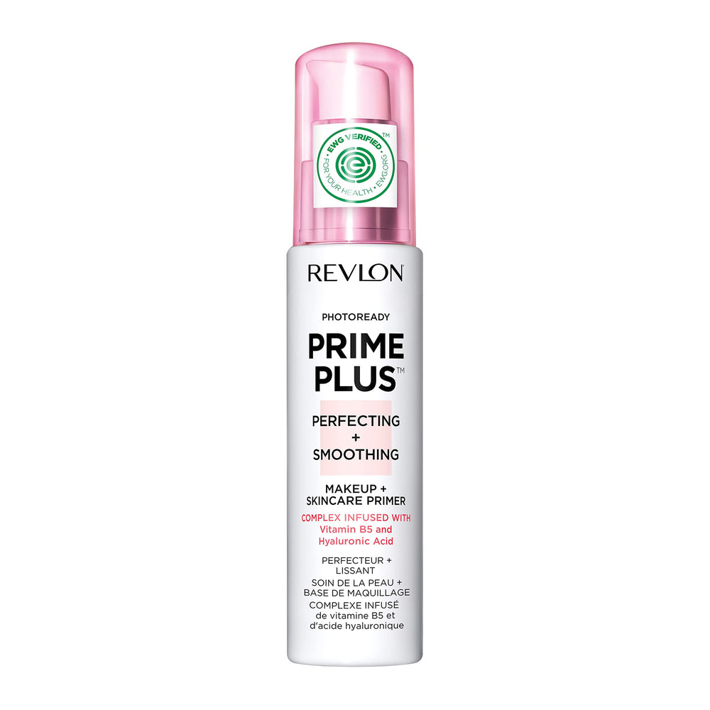 REVLON Face Primer pump bottle for smooth makeup application and blurred textures.