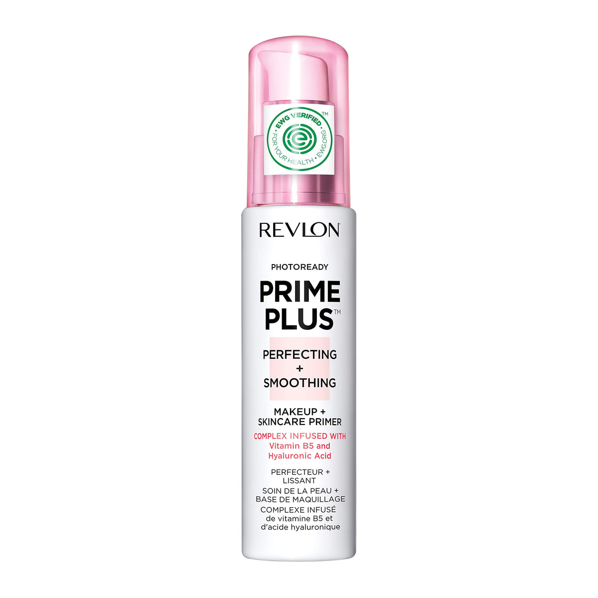 REVLON Face Primer pump bottle for smooth makeup application and blurred textures.