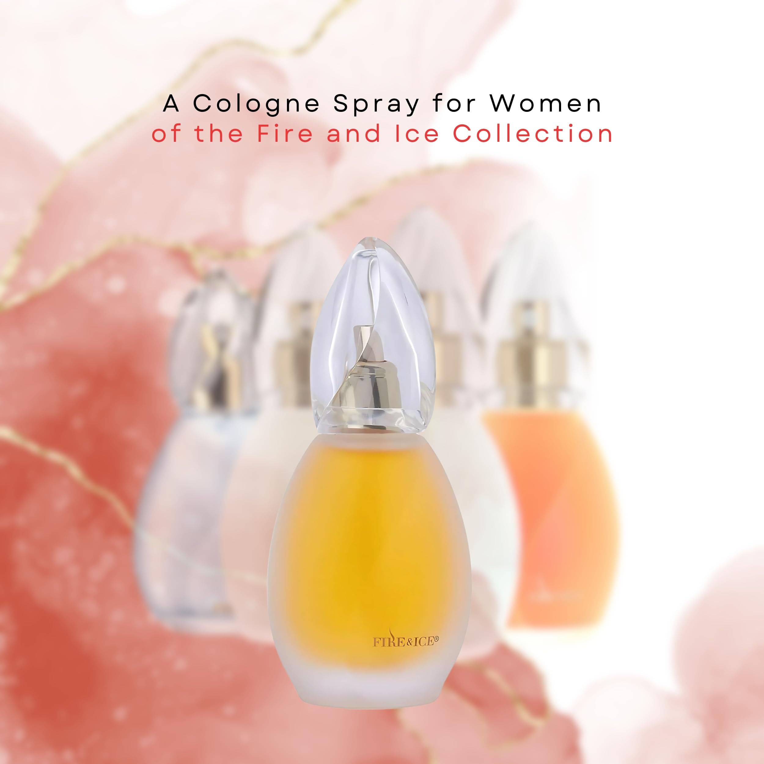 Revlon Fire & Ice bottle back view showing elegant design