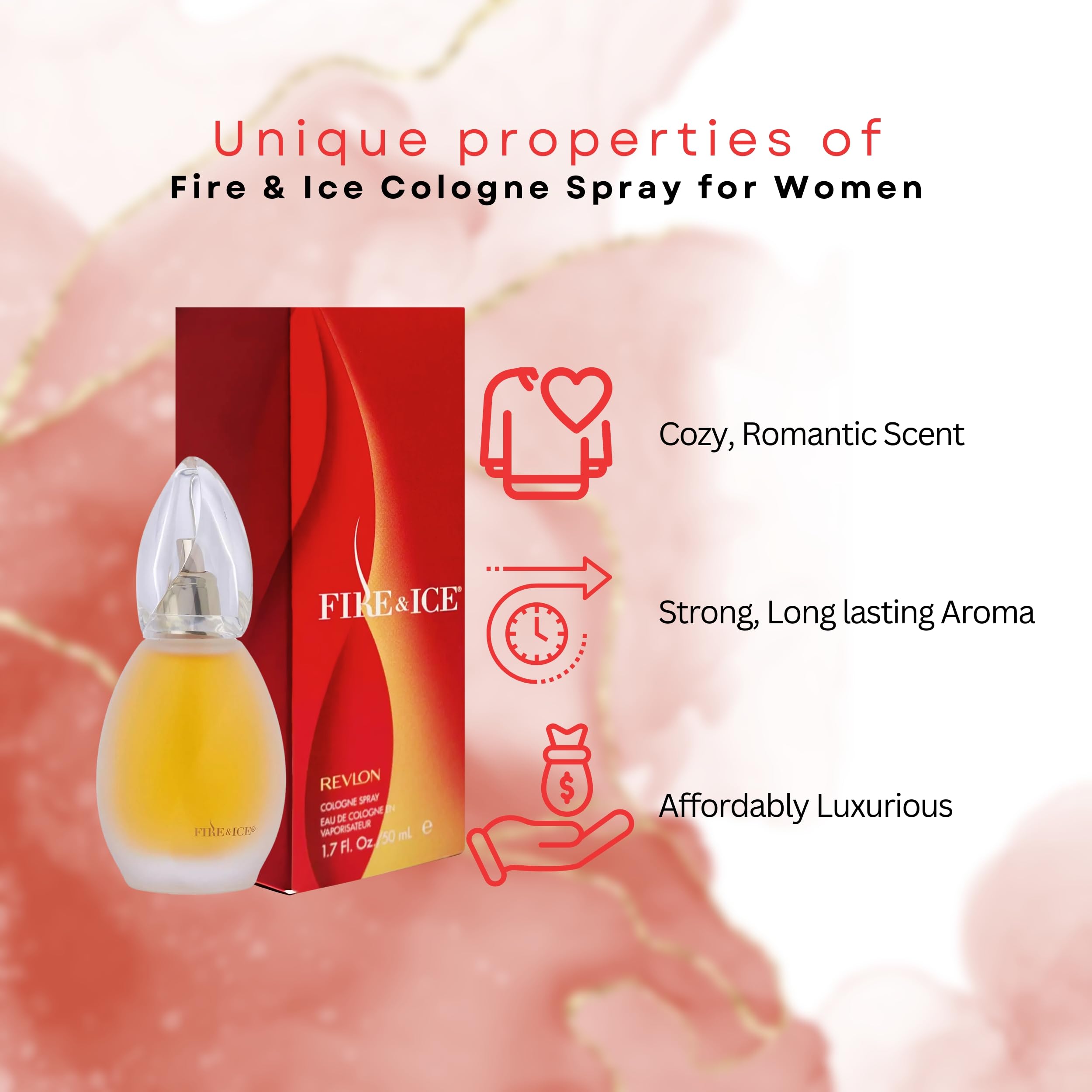 Revlon Fire & Ice bottle with closed cap for travel