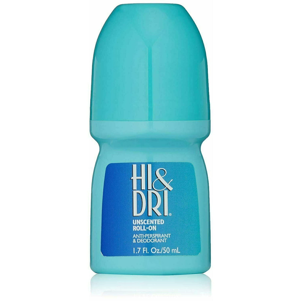 REVLON Hi Dri packaging image shows six-pack for reliable daily protection.