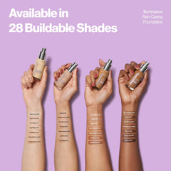 Revlon Illuminance swatch on hand reveals smooth blend and natural radiance.